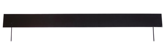 HORUTS bedkant sort med jordspyd L:110 cm